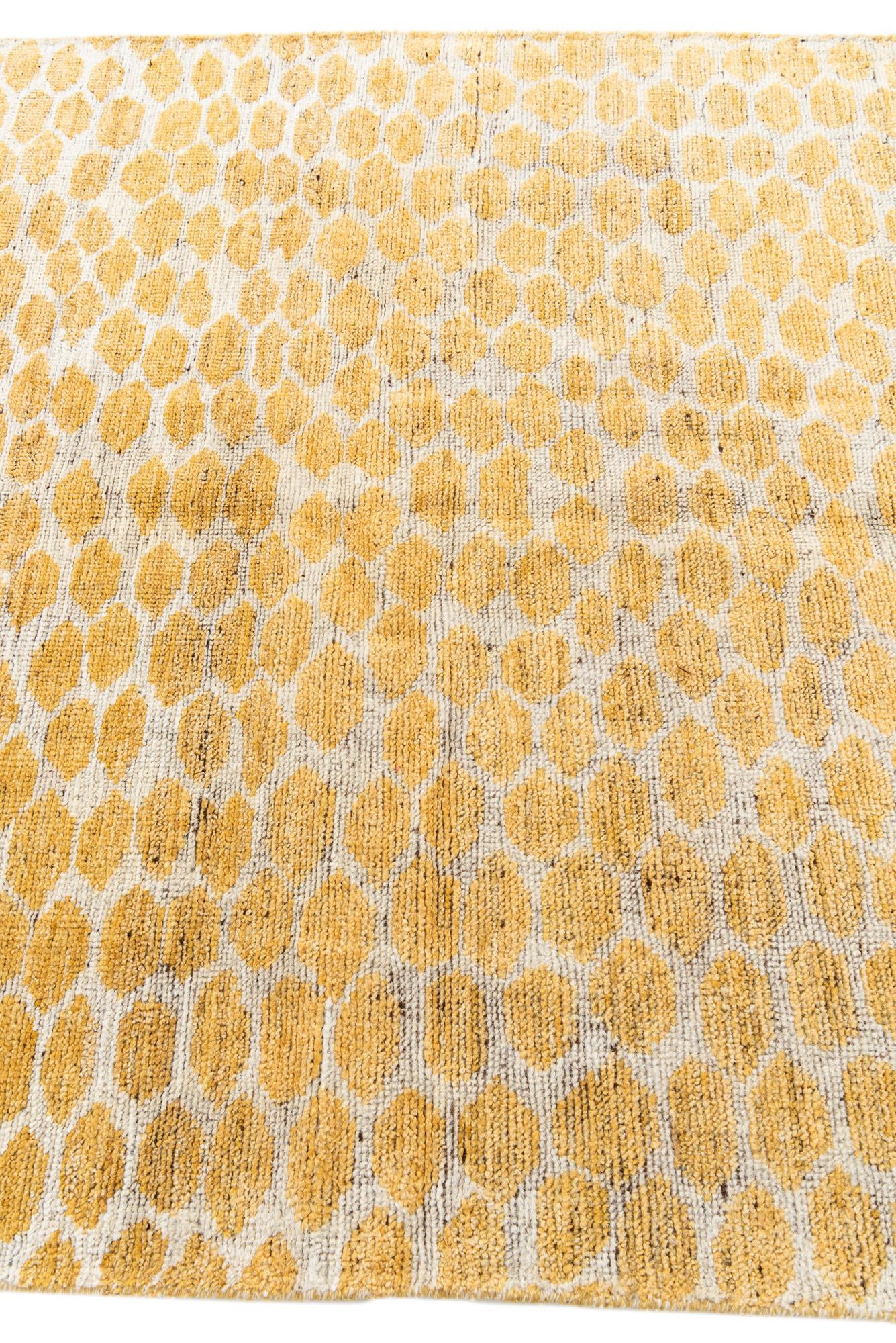 5' x 8' Hand Knotted Moroccan Wool Rug