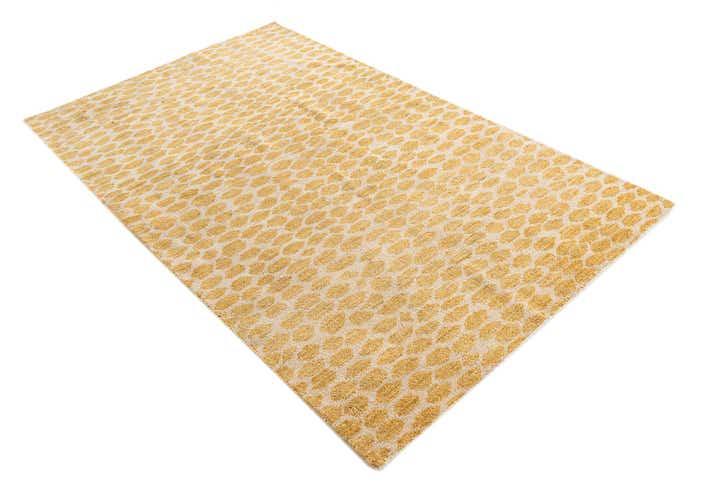 4' 10 x 8' Hand Knotted Moroccan Wool Rug