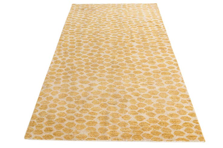 Detail image of 4' 10 x 8' Hand Knotted Moroccan Wool Rug