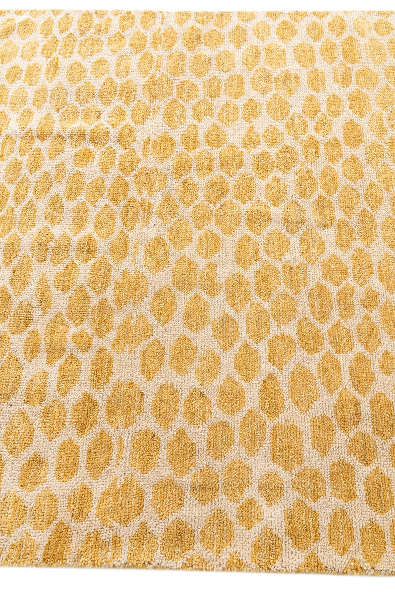 4' 10 x 8' Hand Knotted Moroccan Wool Rug