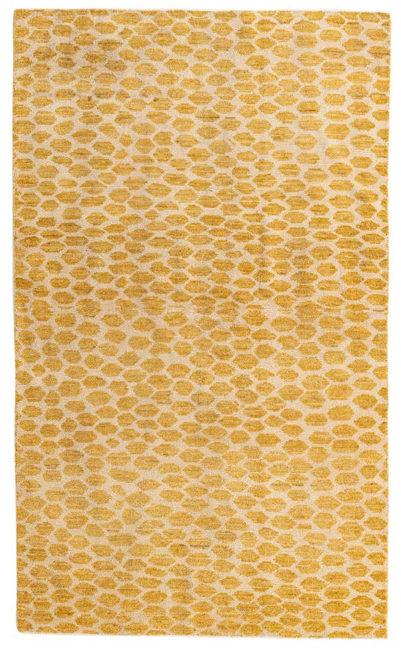 Detail image of 4' 10 x 8' Hand Knotted Moroccan Wool Rug