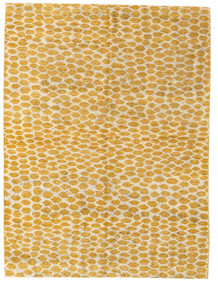 Detail image of 6' 1 x 9' 1 Hand Knotted Moroccan Wool Rug