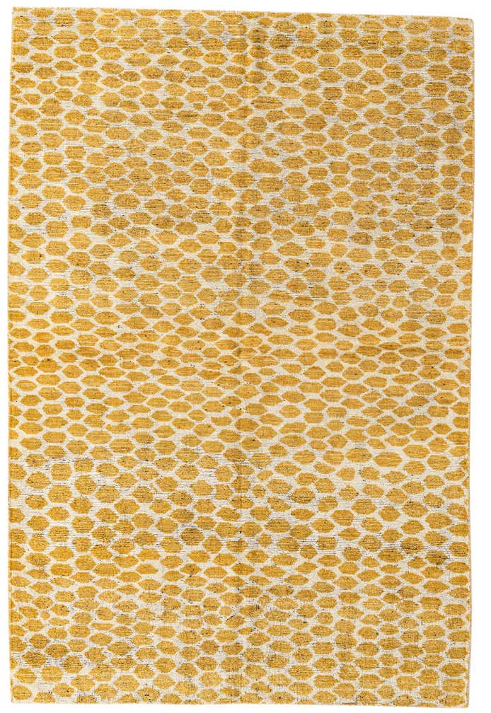6' 1 x 9' 1 Hand Knotted Moroccan Wool Rug
