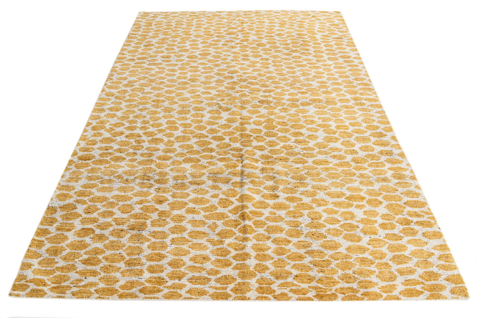 6' x 9' Hand Knotted Moroccan Wool Rug