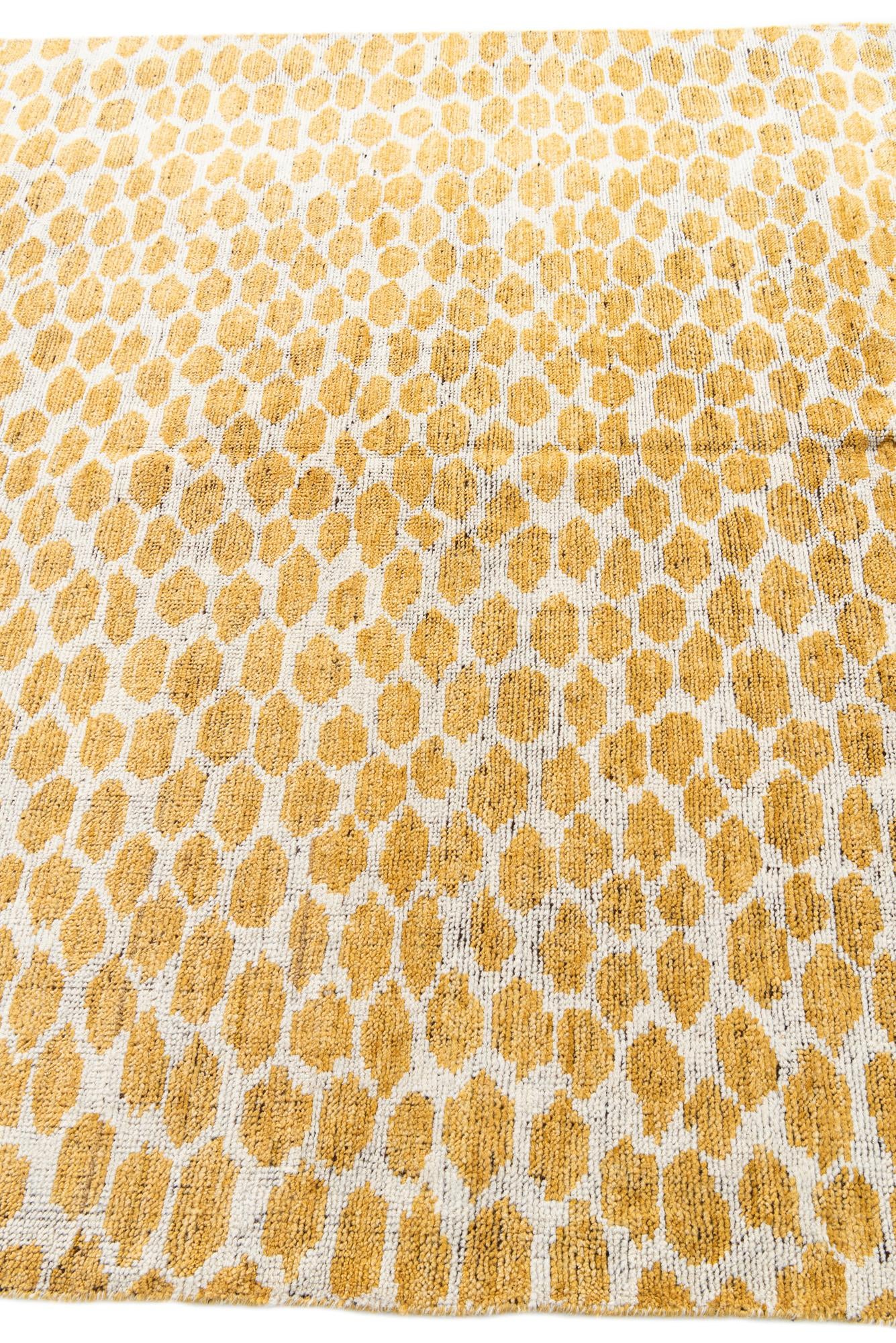 6' x 9' Hand Knotted Moroccan Wool Rug