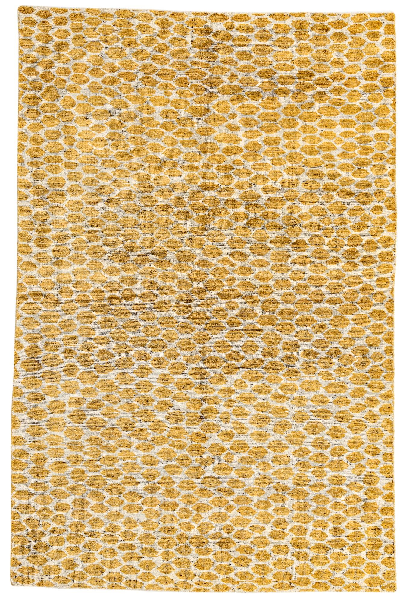 6' x 9' 1 Hand Knotted Moroccan Wool Rug