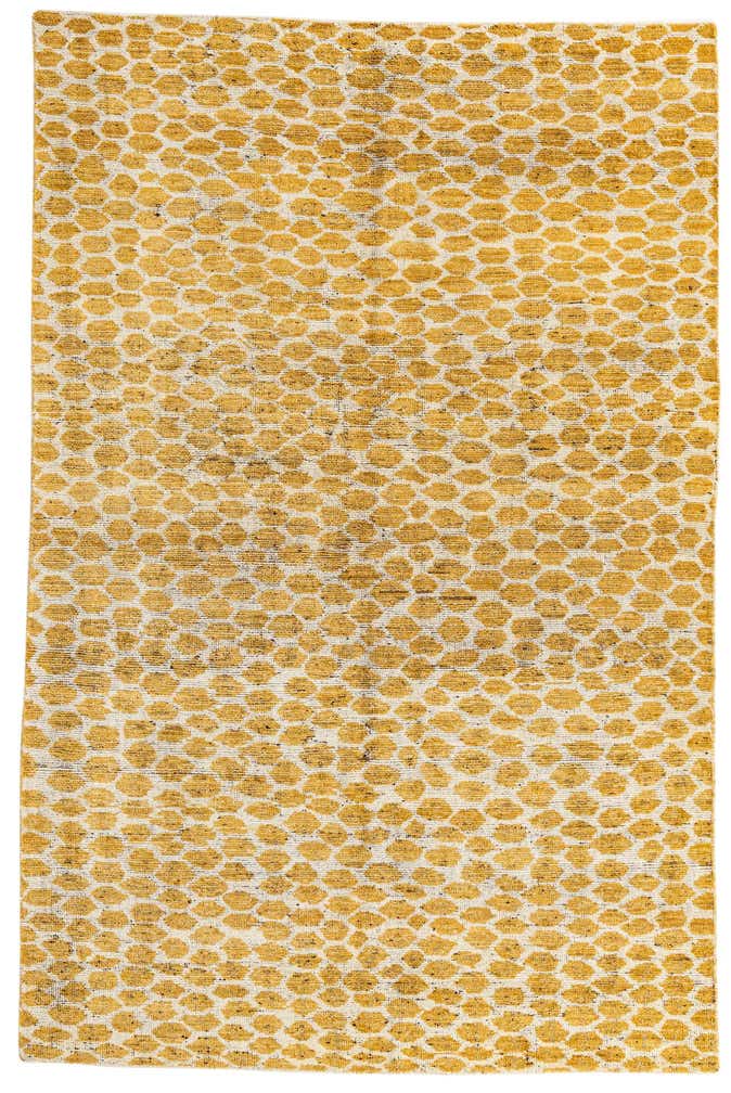 6' x 9' 1 Hand Knotted Moroccan Wool Rug