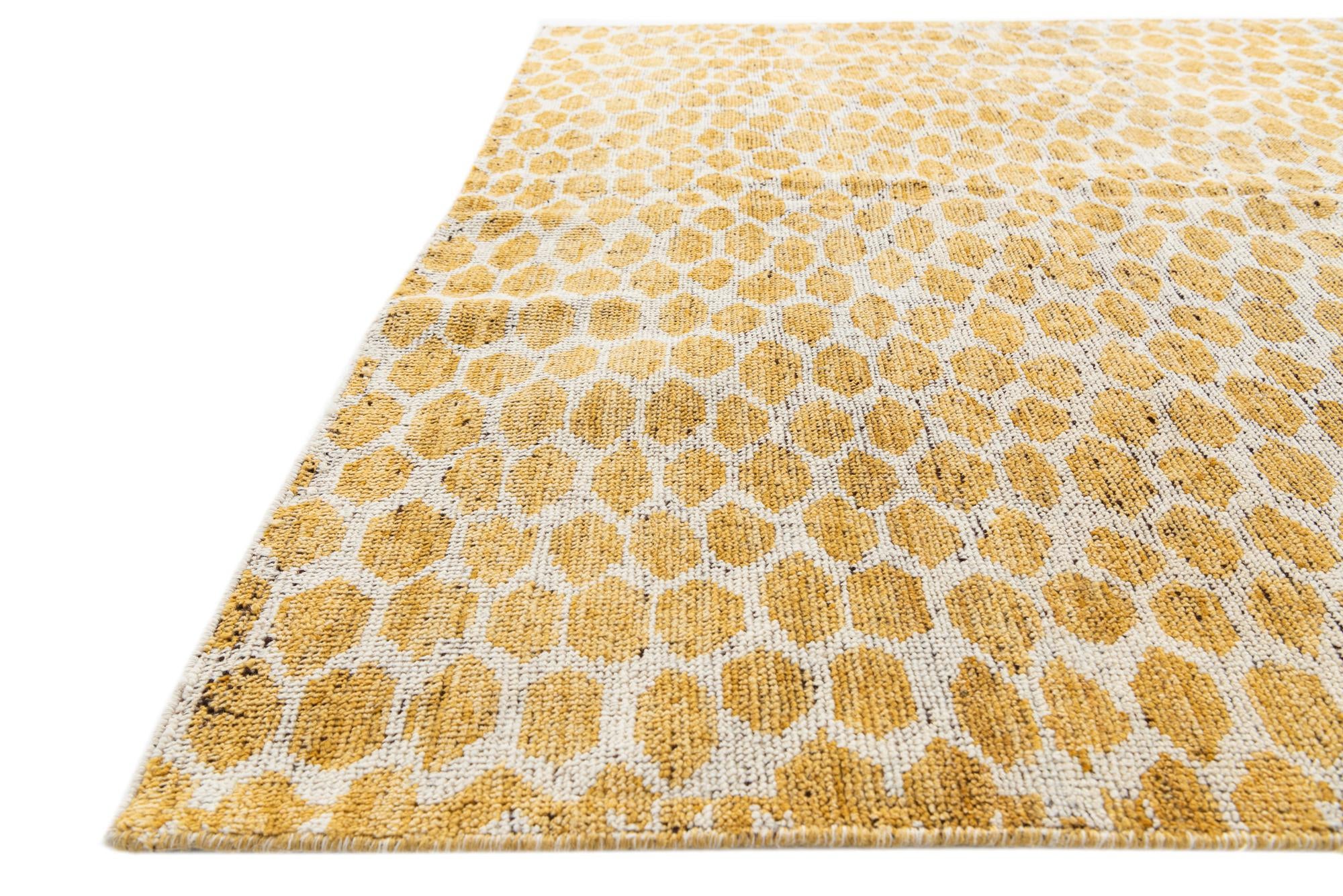 6' x 9' Hand Knotted Moroccan Wool Rug