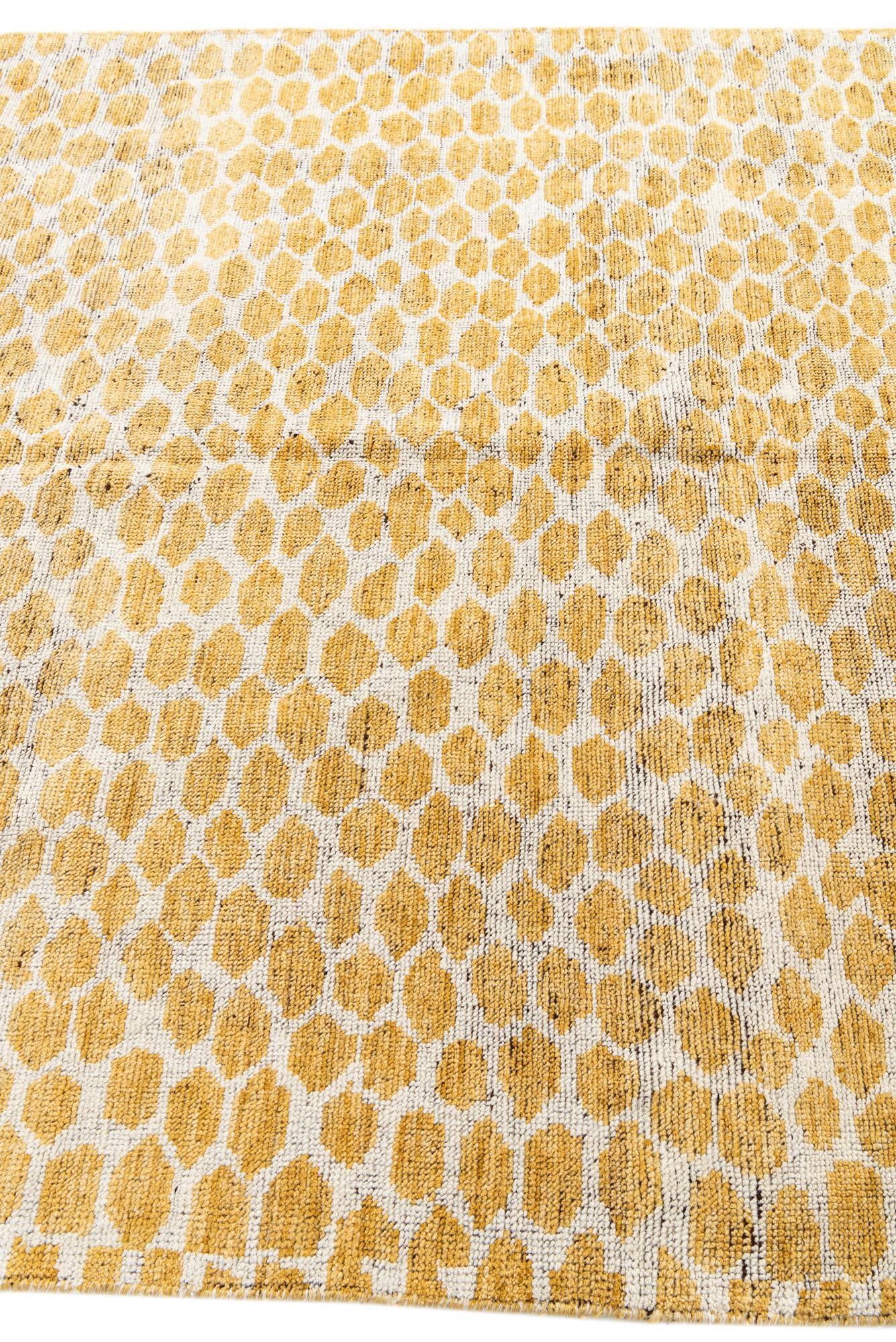 6' x 9' Hand Knotted Moroccan Wool Rug