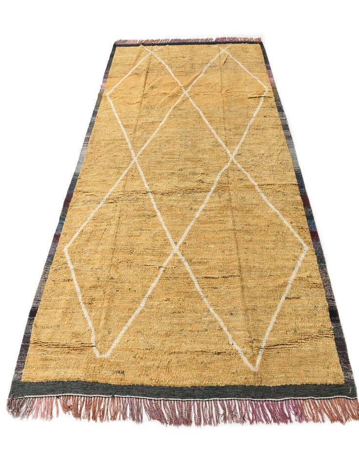 Detail image of 8' 10 x 12'  Hand Knotted Moroccan Wool Rug