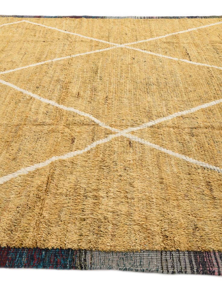 Detail image of 8' 10 x 12'  Hand Knotted Moroccan Wool Rug
