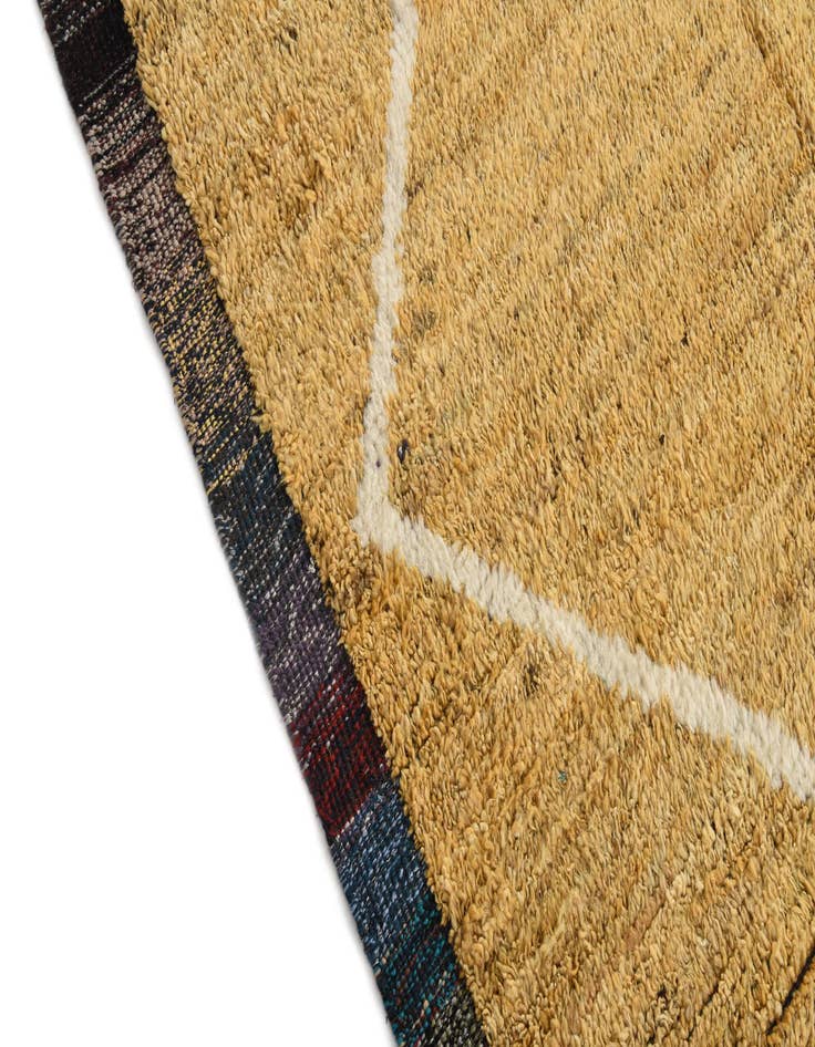 Detail image of 8' 10 x 12'  Hand Knotted Moroccan Wool Rug