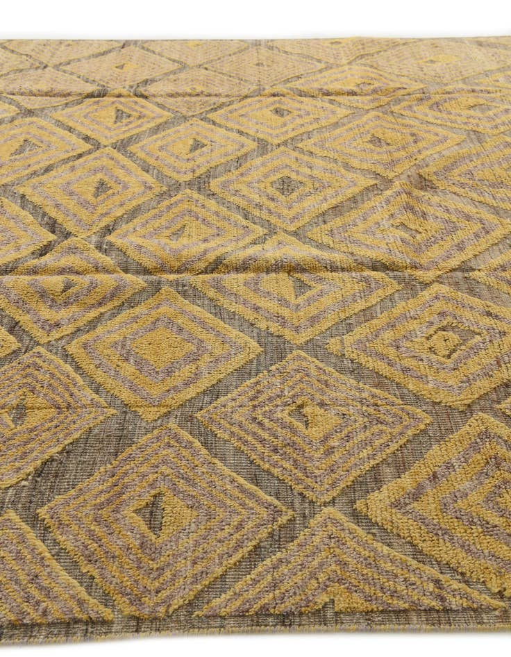 Detail image of 9' x 12'  Hand Knotted Moroccan Wool Rug