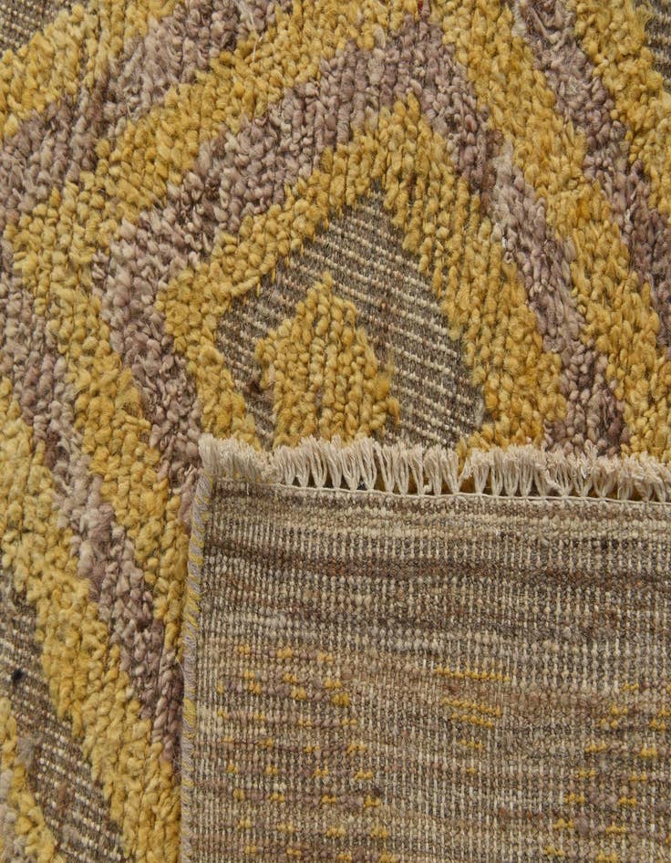 Detail image of 9' x 12'  Hand Knotted Moroccan Wool Rug