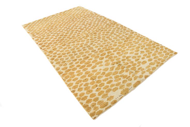 Detail image of 5' 2 x 8' 8 Hand Knotted Moroccan Wool Rug