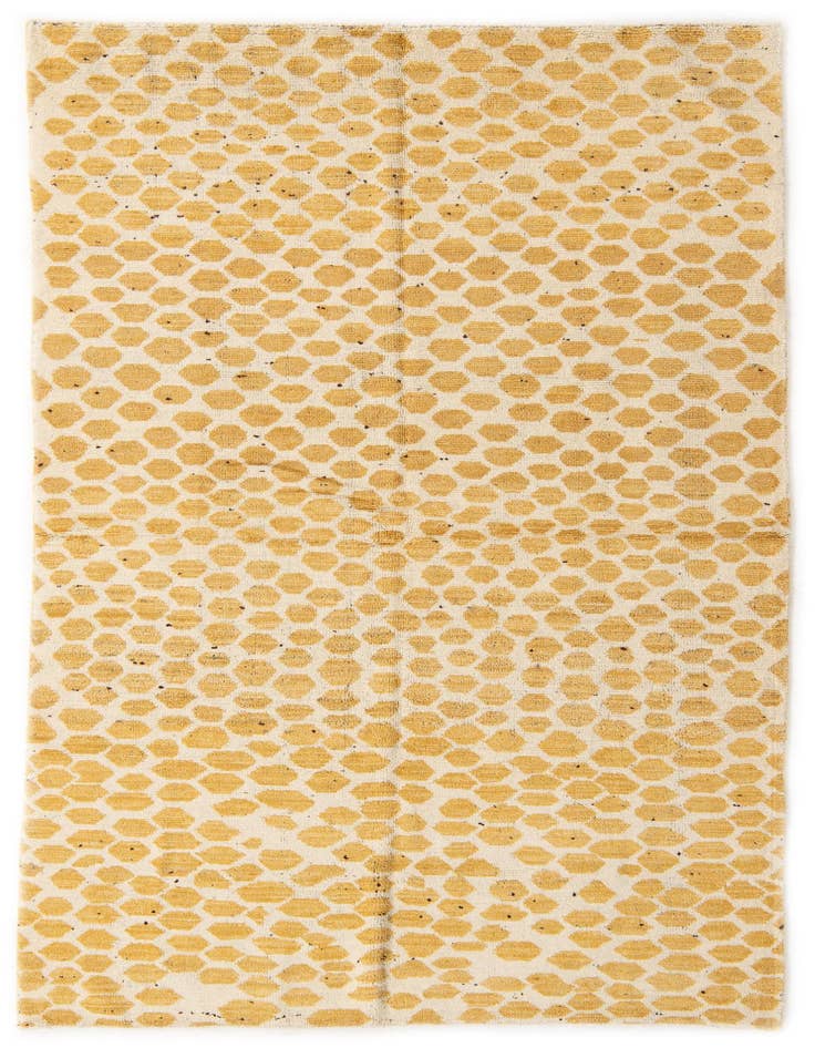 Detail image of 5' 2 x 8' 8 Hand Knotted Moroccan Wool Rug