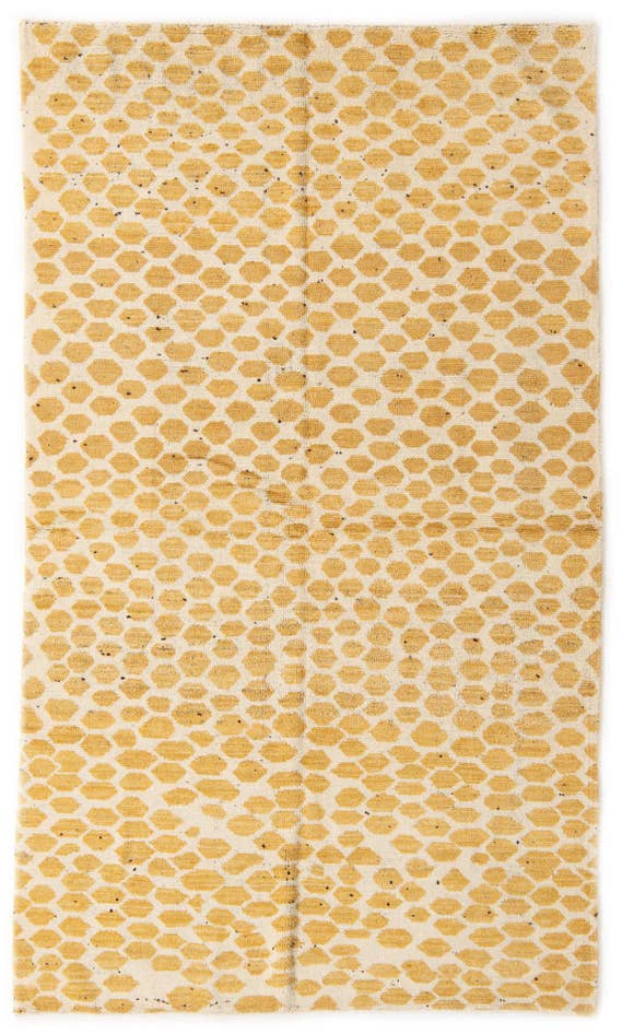 Detail image of 5' 2 x 8' 8 Hand Knotted Moroccan Wool Rug