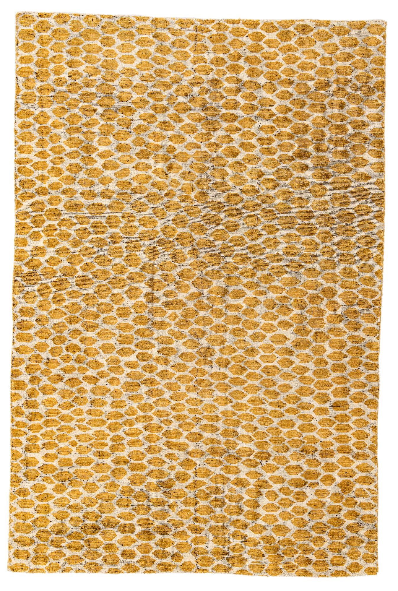 6' x 9' Hand Knotted Moroccan Wool Rug