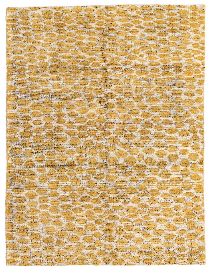 Detail image of 5' x 8' Hand Knotted Moroccan Wool Rug