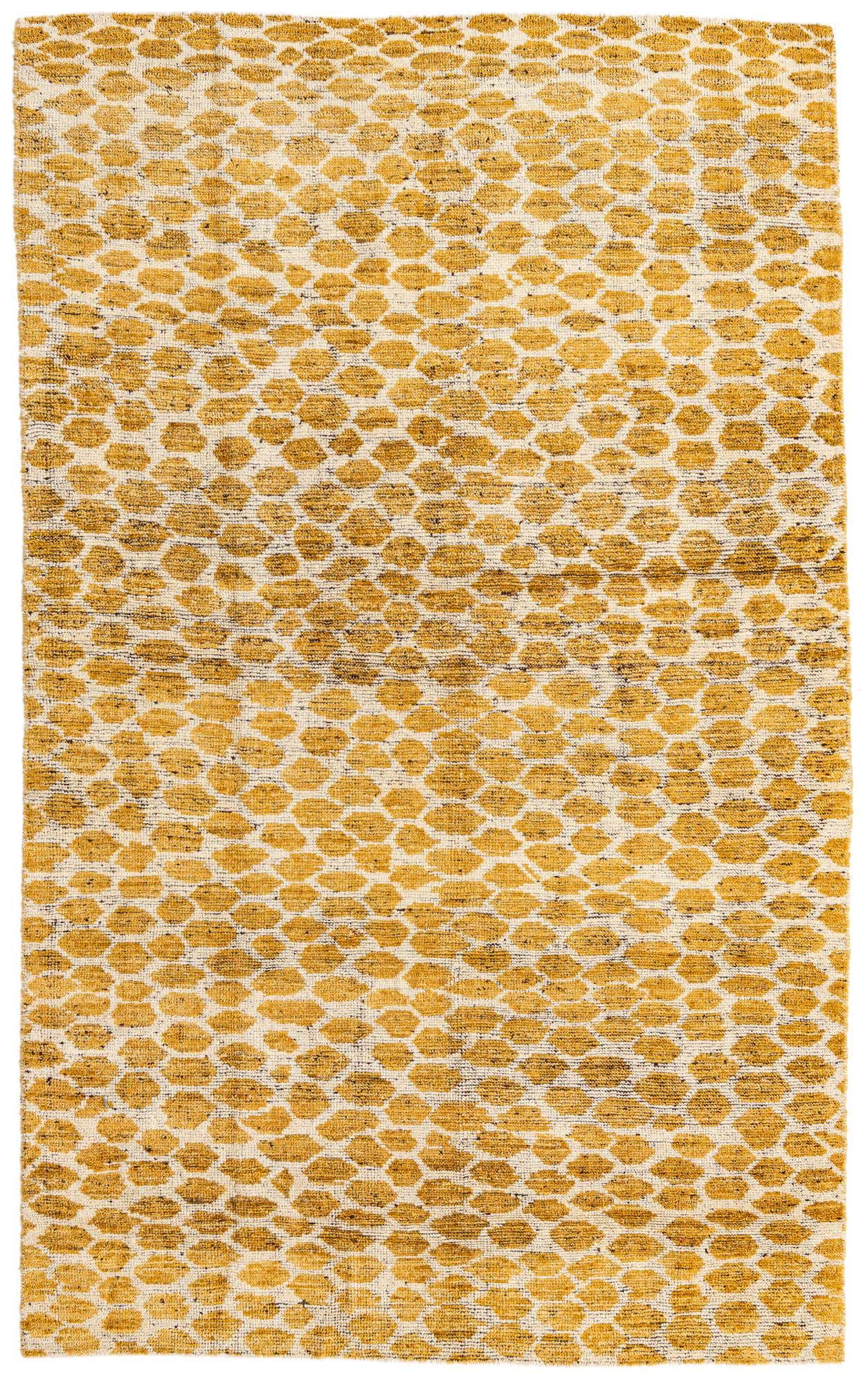 5' x 8' 2 Hand Knotted Moroccan Wool Rug