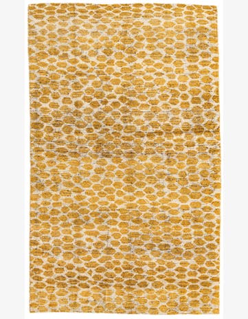 5' x 8' 2 Hand Knotted Moroccan Wool Rug
