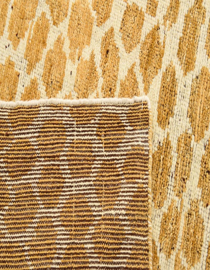 Detail image of 5' 10 x 9'  Hand Knotted Moroccan Wool Rug