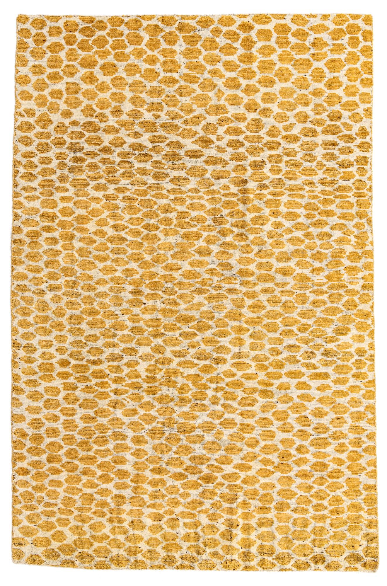 5' 10 x 9' Hand Knotted Moroccan Wool Rug