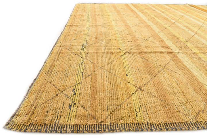 9' 5 x 12' Hand Knotted Moroccan Wool Rug