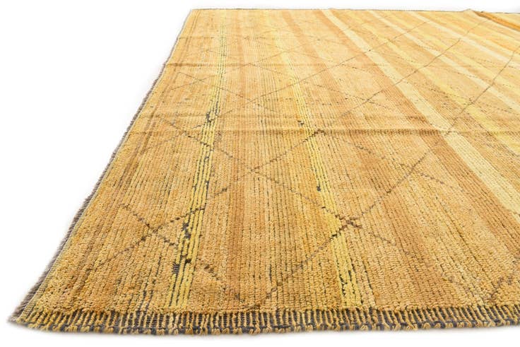 Detail image of 9' 5 x 12' Hand Knotted Moroccan Wool Rug