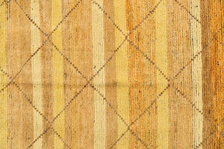 Detail image of 9' 5 x 12' Hand Knotted Moroccan Wool Rug