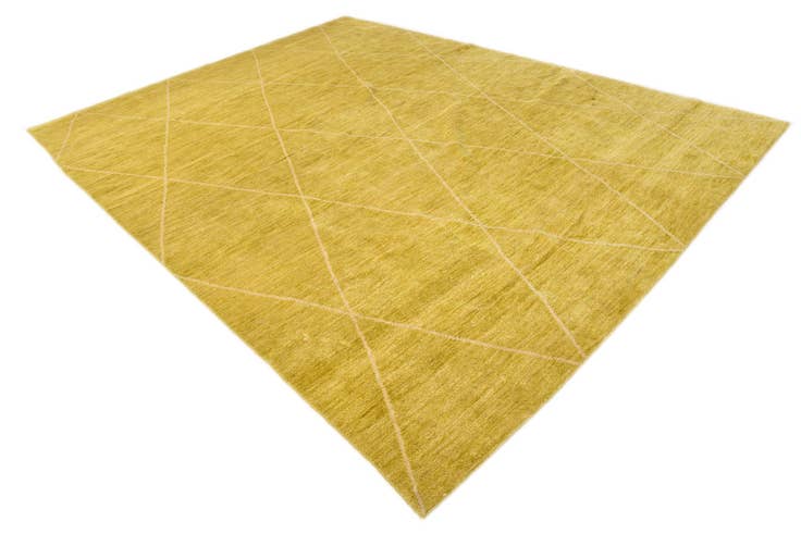 Detail image of 8' 11 x 11' 11 Hand Knotted Moroccan Wool Rug