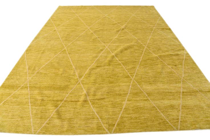 Detail image of 8' 11 x 11' 11 Hand Knotted Moroccan Wool Rug