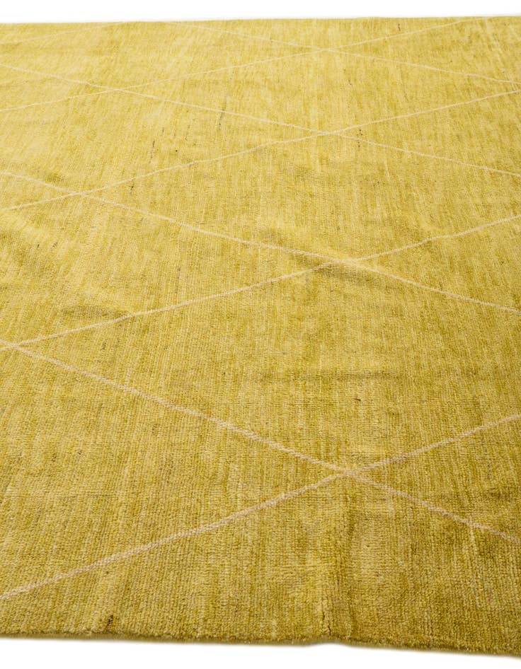 Detail image of 8' 11 x 11' 11  Hand Knotted Moroccan Wool Rug