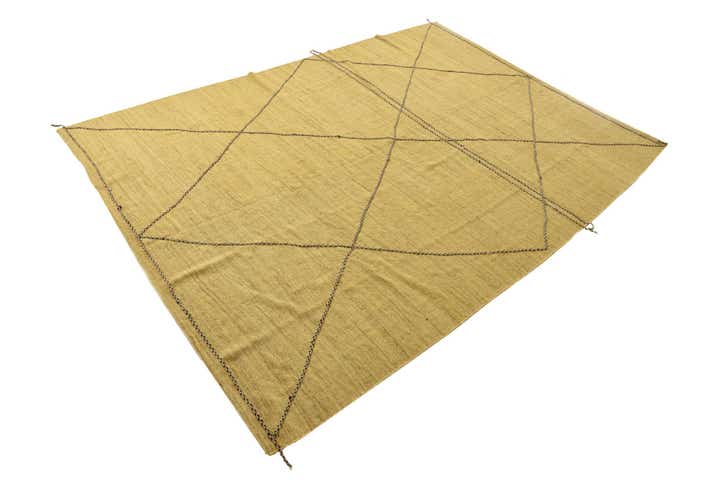 9' 2 x 12' 8 Hand Knotted Moroccan Wool Rug