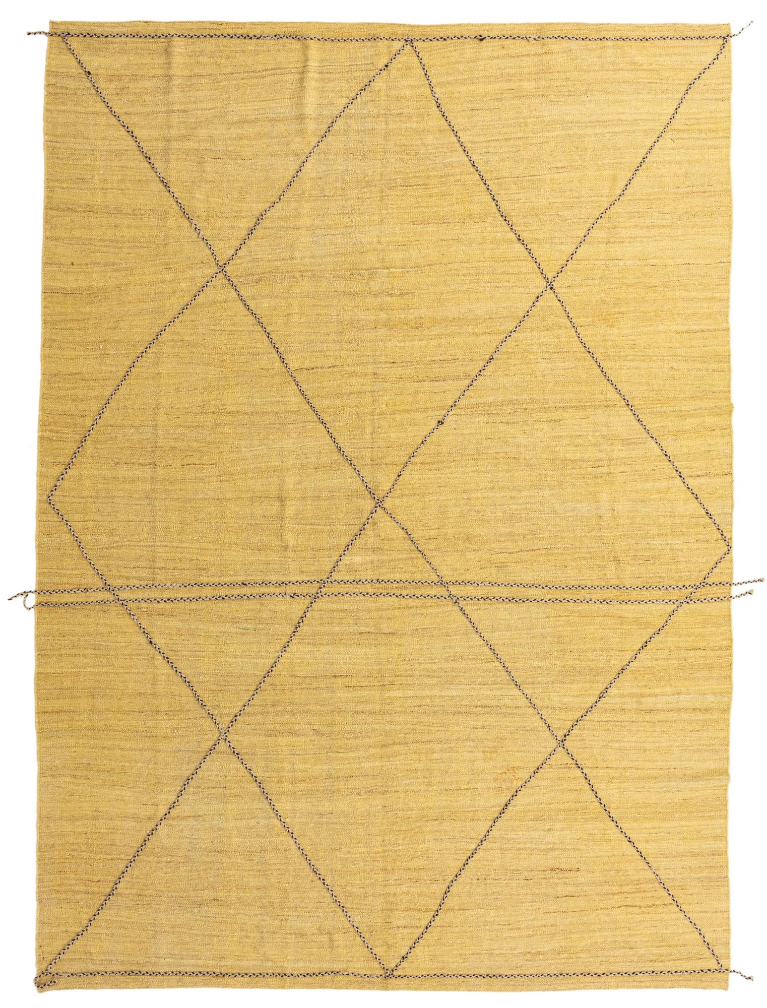 9' 2 x 12' 8 Hand Knotted Moroccan Wool Rug
