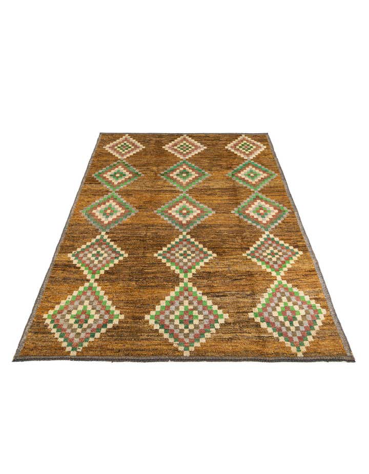 8' 8 x 12' 3 Hand Knotted Moroccan Wool Rug
