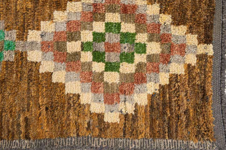 8' 8 x 12' 3 Hand Knotted Moroccan Wool Rug