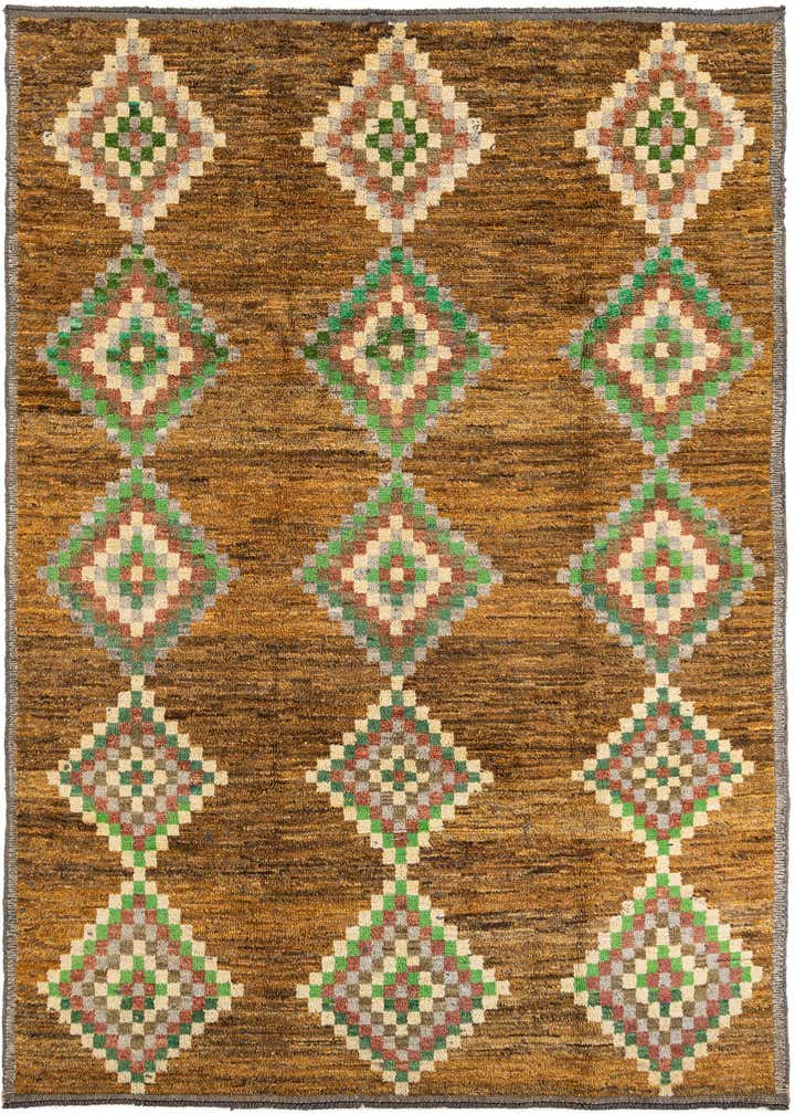 8' 8 x 12' 3 Hand Knotted Moroccan Wool Rug