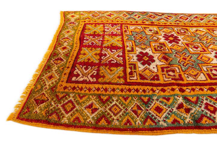 3' 5 x 6' 3 Hand Knotted Moroccan Wool Rug