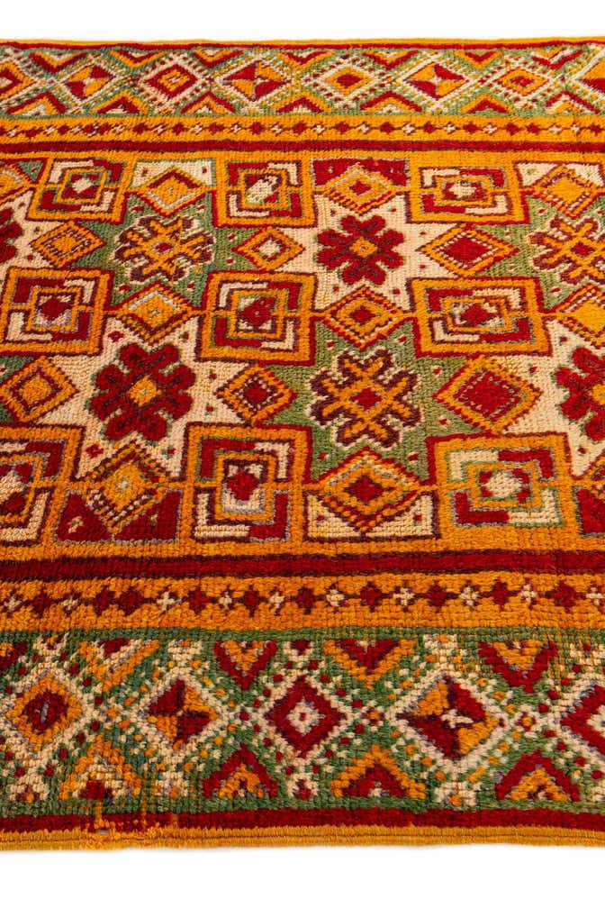 3' 5 x 6' 3 Hand Knotted Moroccan Wool Rug