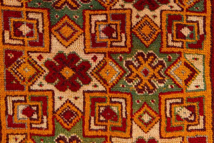 3' 5 x 6' 3 Hand Knotted Moroccan Wool Rug