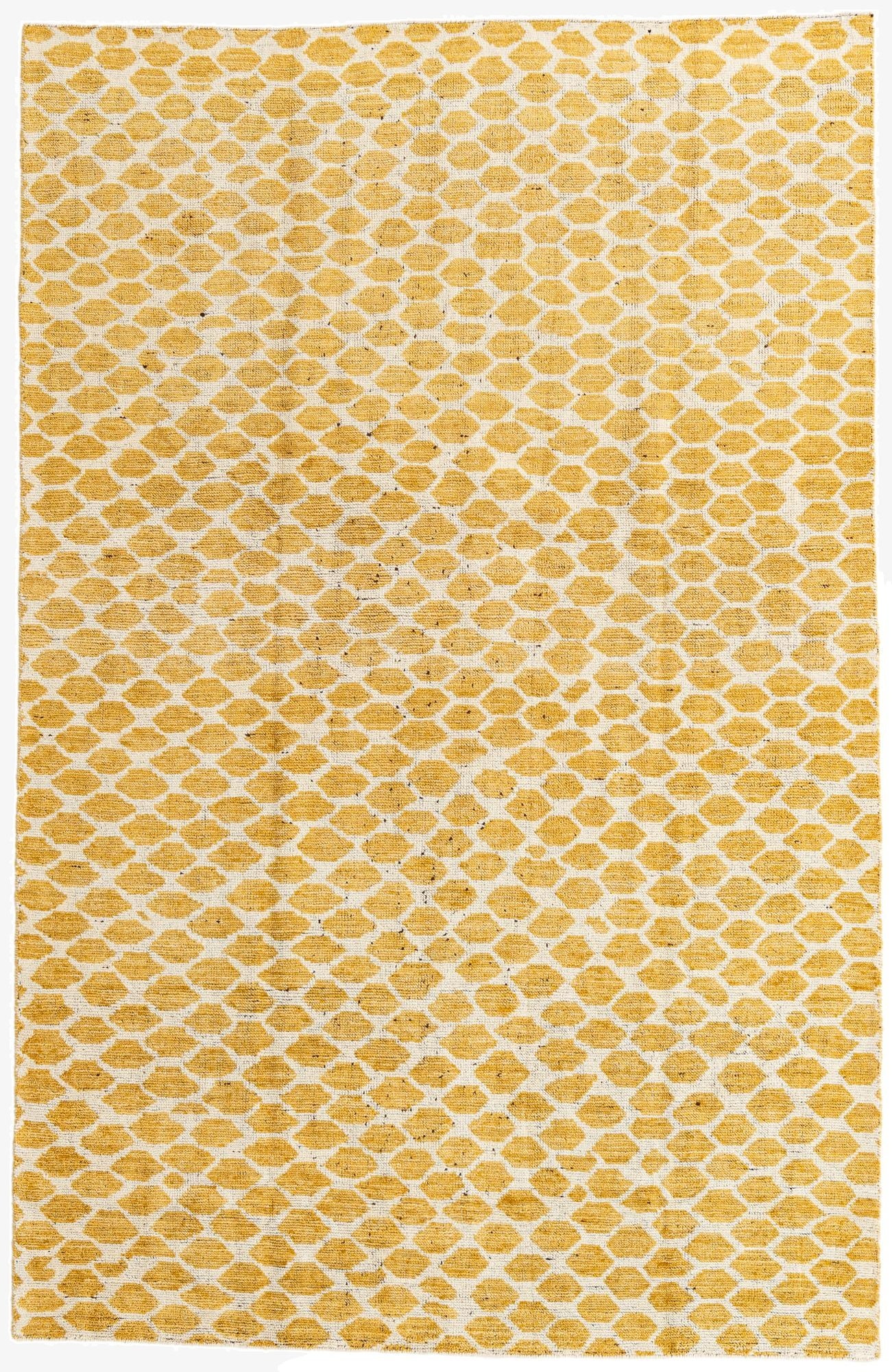 6' x 9' 2  Hand Knotted Moroccan Wool Rug