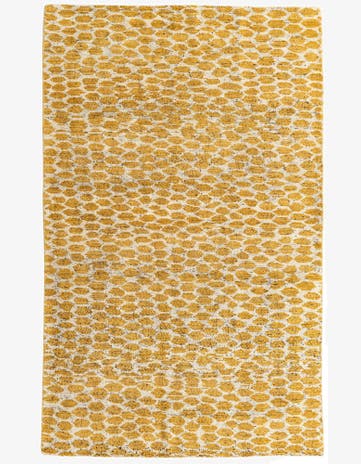 5' x 8' 1 Hand Knotted Moroccan Wool Rug