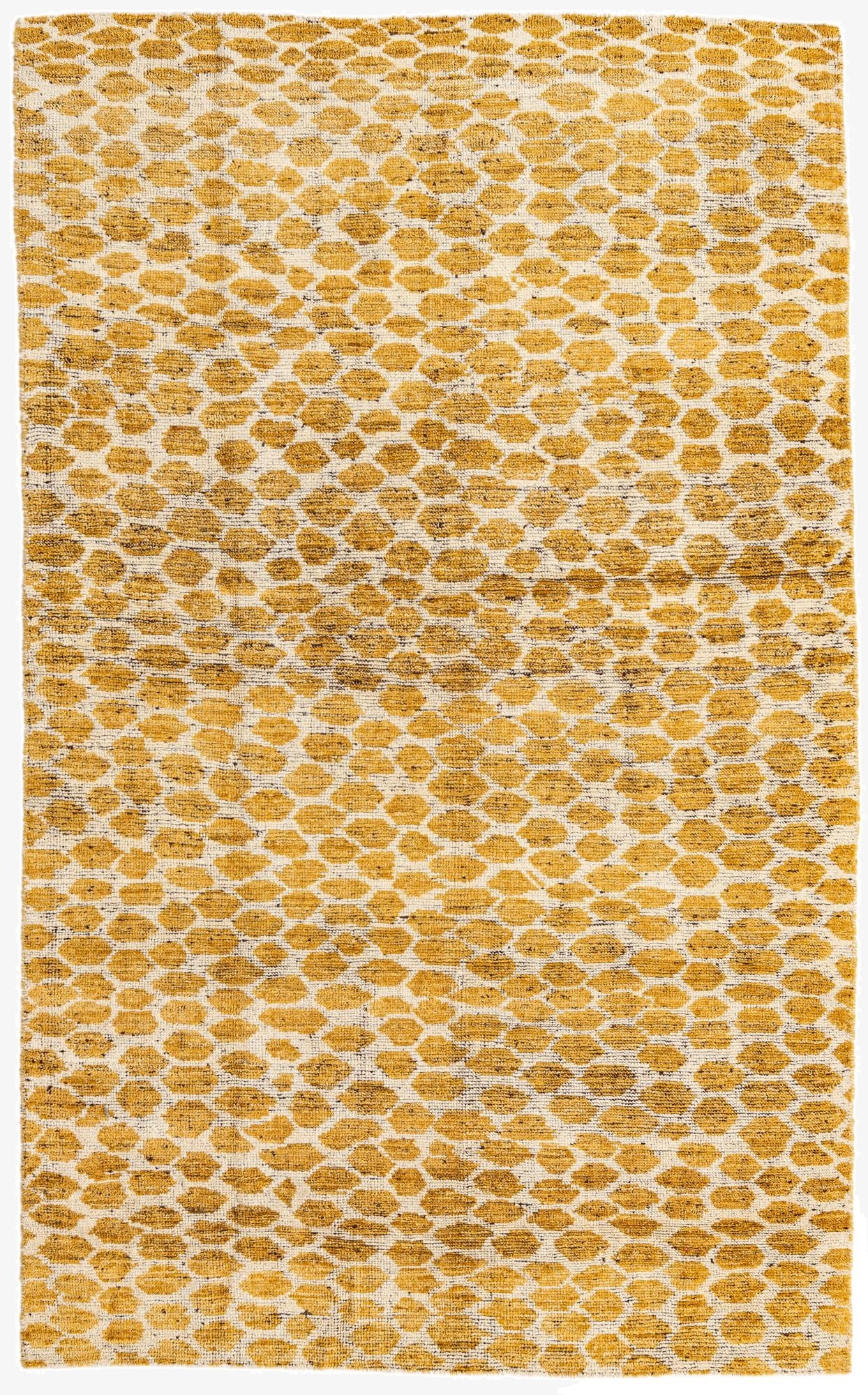 5' x 8' 2  Hand Knotted Moroccan Wool Rug