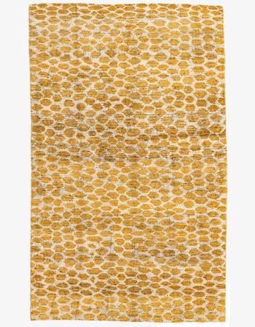 5' x 8' 2 Hand Knotted Moroccan Wool Rug