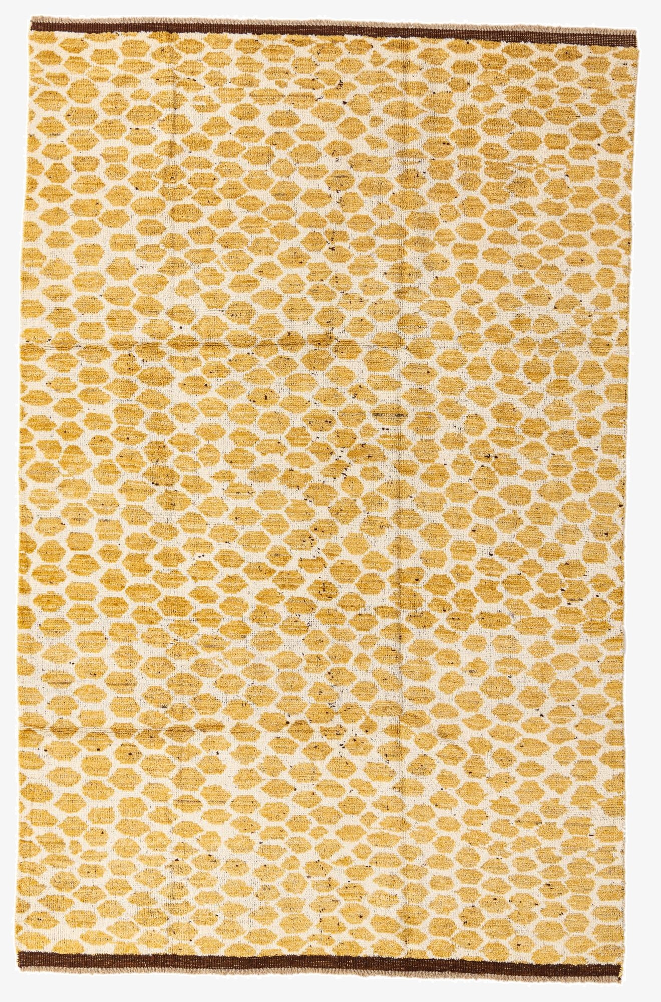 6' x 9' 2  Hand Knotted Moroccan Wool Rug