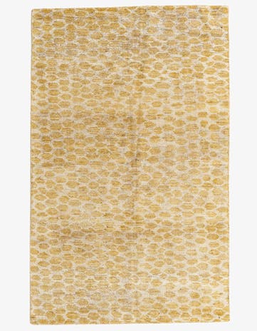 5' x 8' Hand Knotted Moroccan Wool Rug