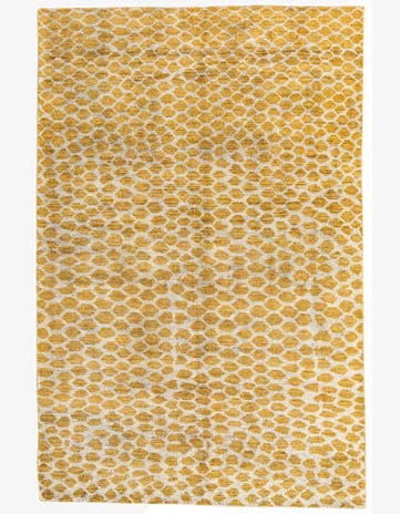 6' x 9' 1 Hand Knotted Moroccan Wool Rug