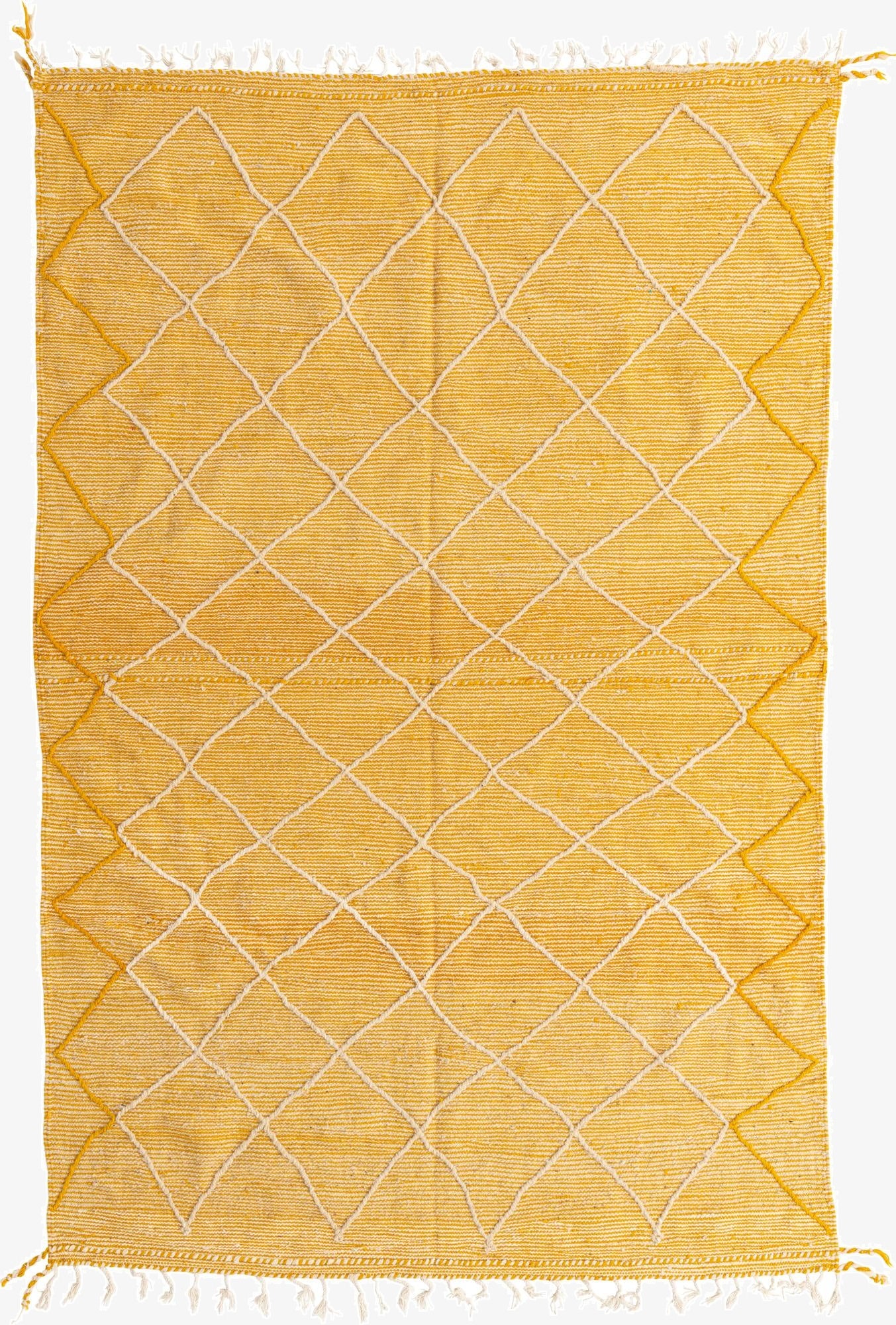 6' 9 x 10' 4  Hand Knotted Moroccan Wool Rug