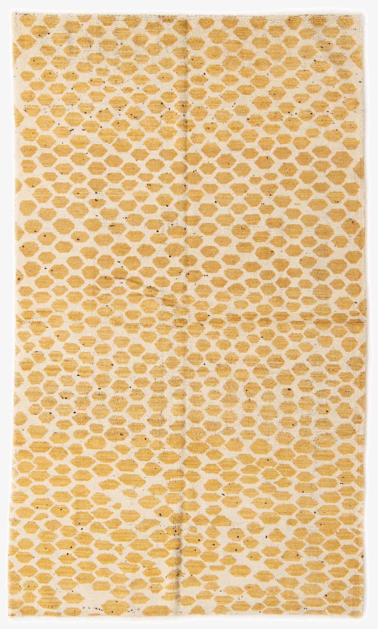 5' 2 x 8' 8  Hand Knotted Moroccan Wool Rug